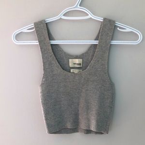 Wilfred Free Grey Crop Tank